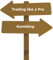 difference between trading and gambling